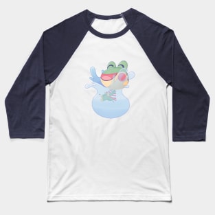 Cute Froggie Splash Baseball T-Shirt